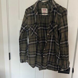 Mossimo Green Flannel